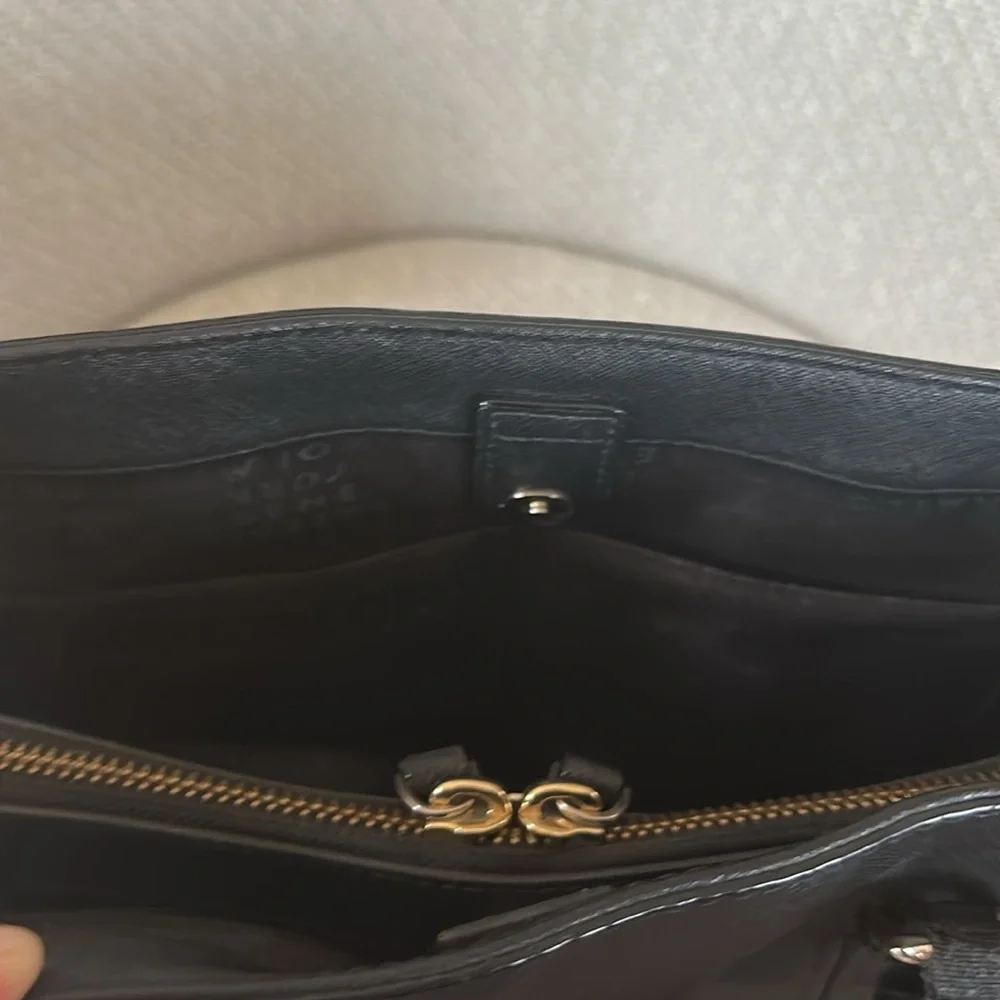 kate spade Black Saffiano Leather Satchel